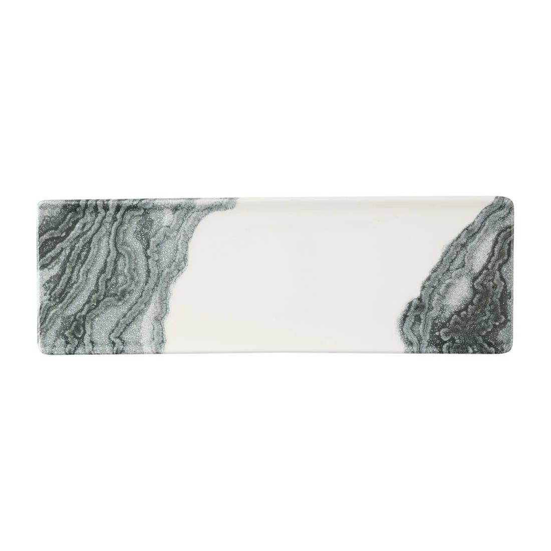 Churchill Tide Black Oblong Plates 330 x 110mm (6 Pack) - Image 1