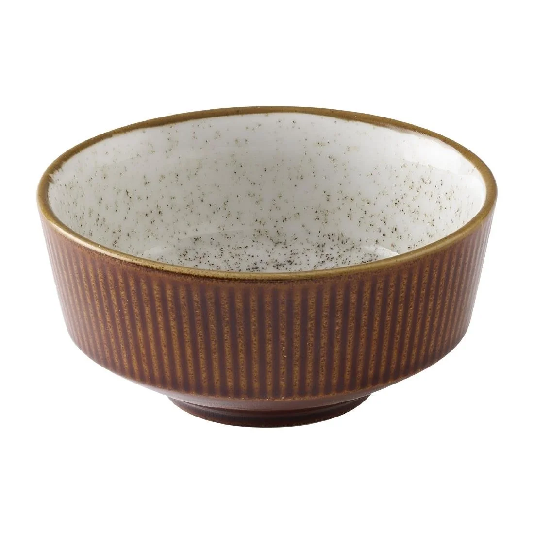 Churchill Nourish Cinnamon Brown Barley White Kochi Soup Bowls 465ml (12 Pack) - Image 1