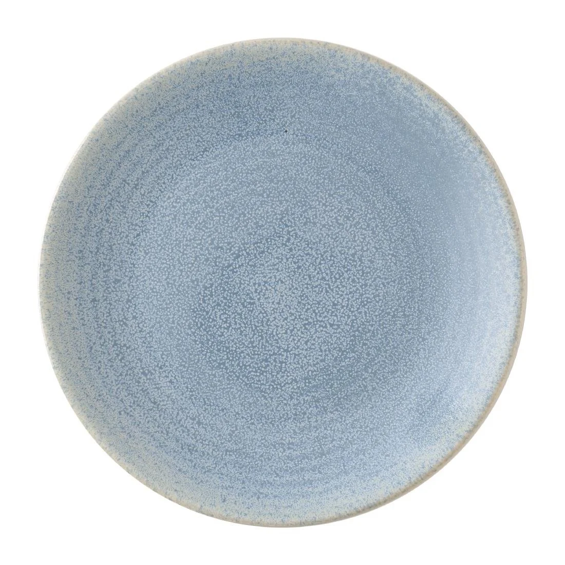 Dudson Evo Azure Coupe Plates Blue 203mm (6 Pack) - Image 1