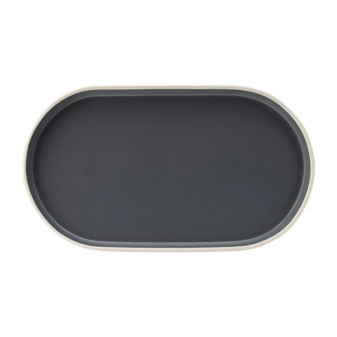 Utopia Forma Platters Charcoal 310x175mm (6 Pack) - Image 1