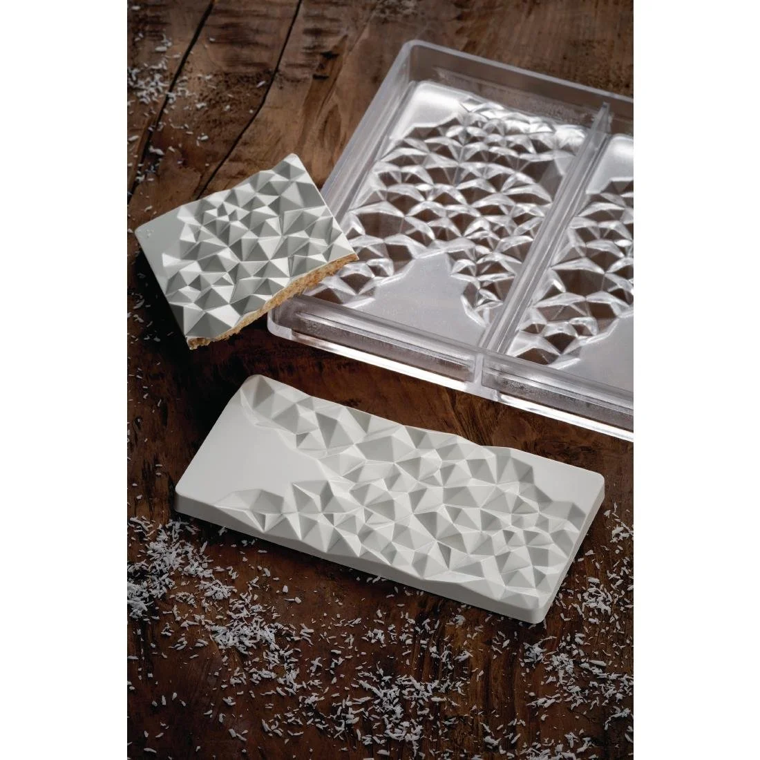 Pavoni Fragment By Vallee Chocolate Bar Mould 275x175mm - Image 3