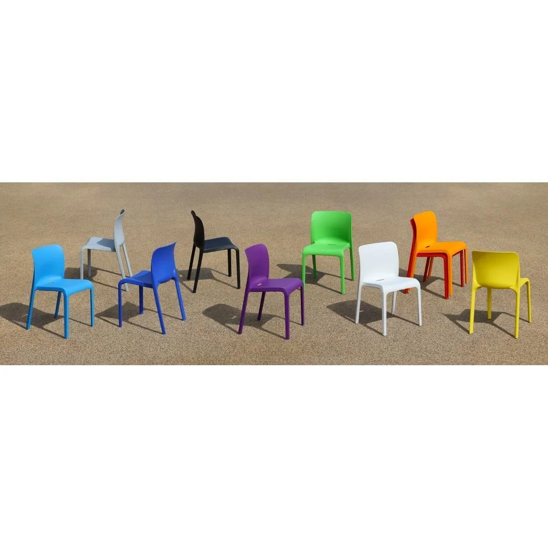 Origin POP Chair Traffic White 480x500x790mm (2 Pack) - Image 3