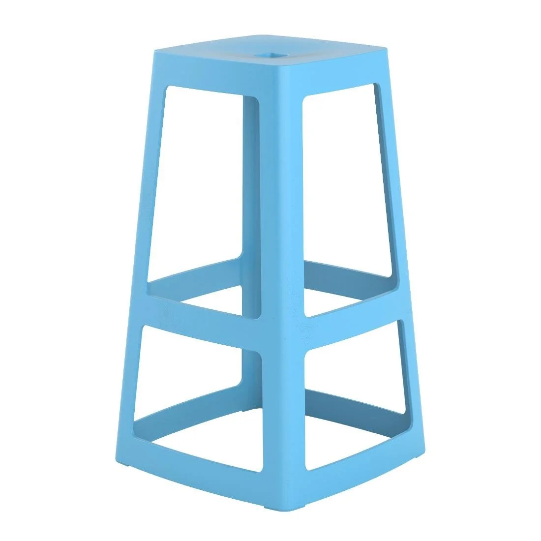 Origin Base High Stool Pastel Blue 450x450x750mm (2 Pack) - Image 1