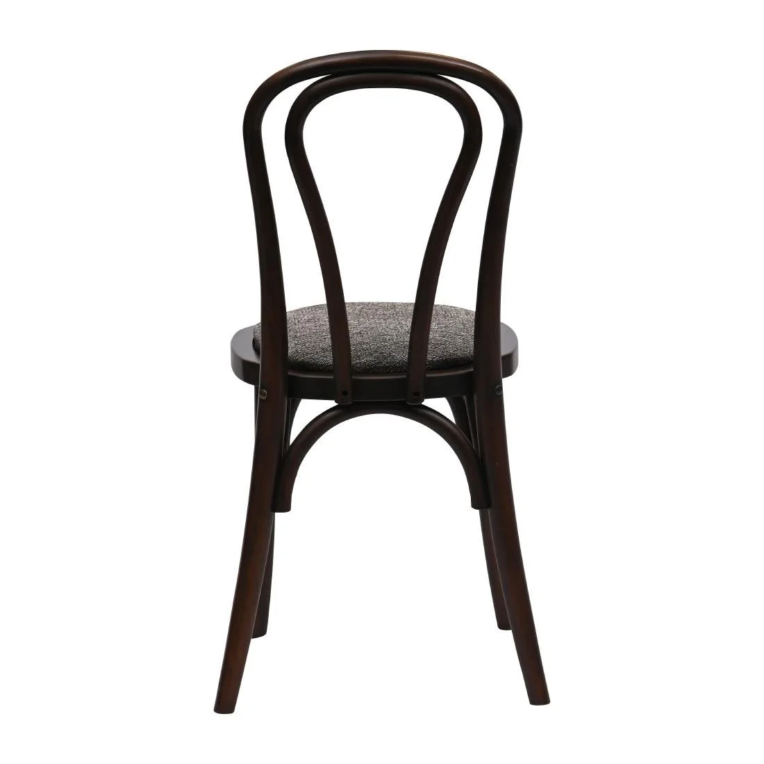 Hoop Back Dining Chairs in Dark Walnut with Shetland Smoke Seat (2 Pack) - Image 2