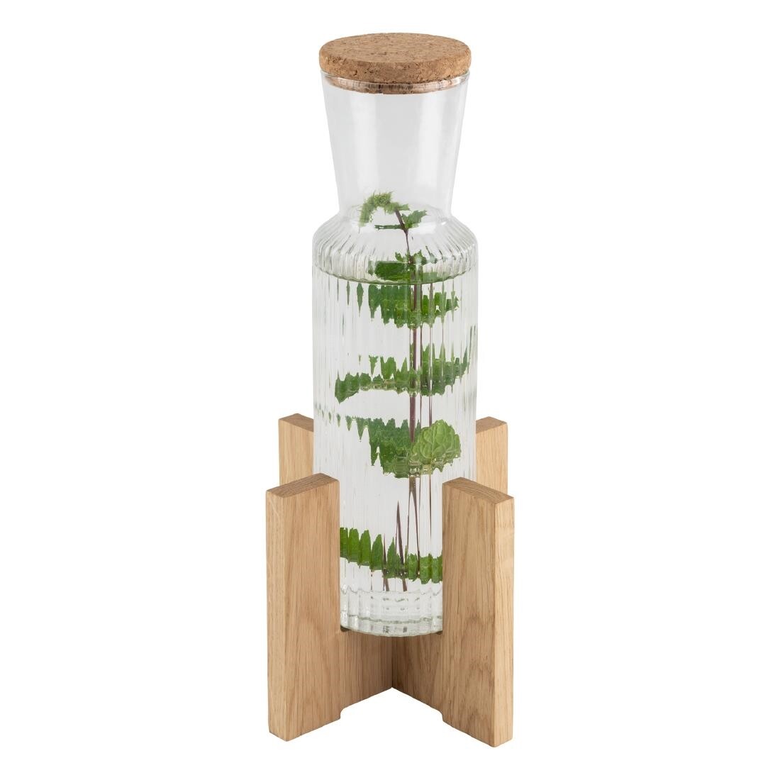 APS Pedestal For Glass Carafe Black 150x150x120mm