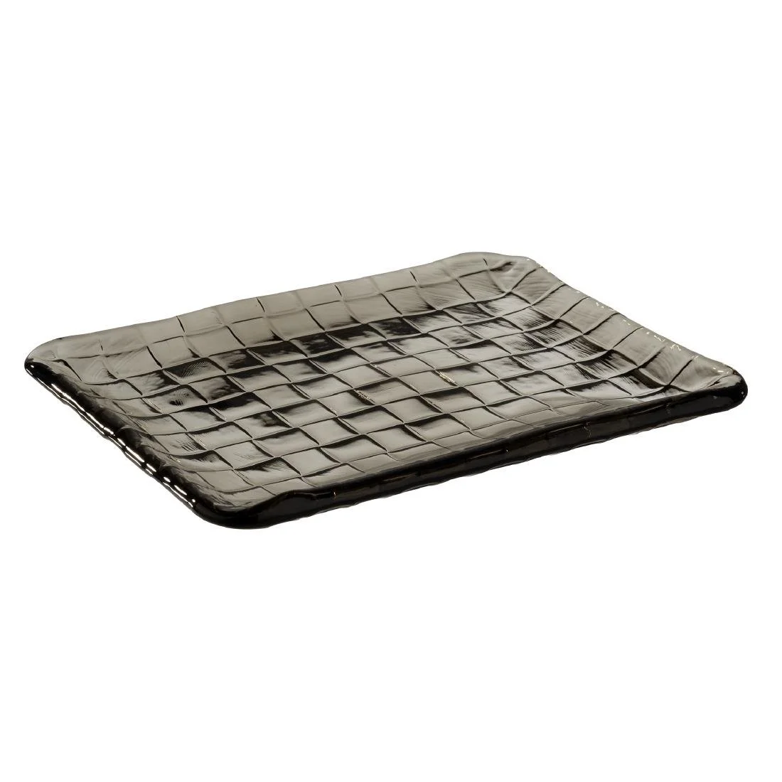 APS Takashi Sushi Board French Grey Glass 230x180mm - Image 1