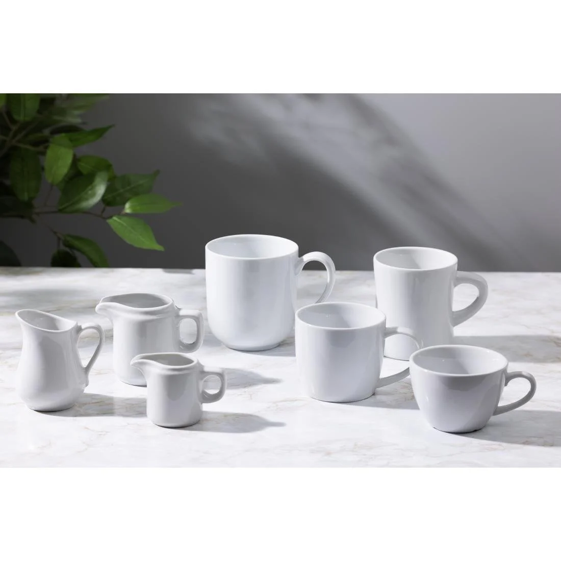 Olympia Whiteware Handled Jugs 65ml (12 Pack) - Image 5