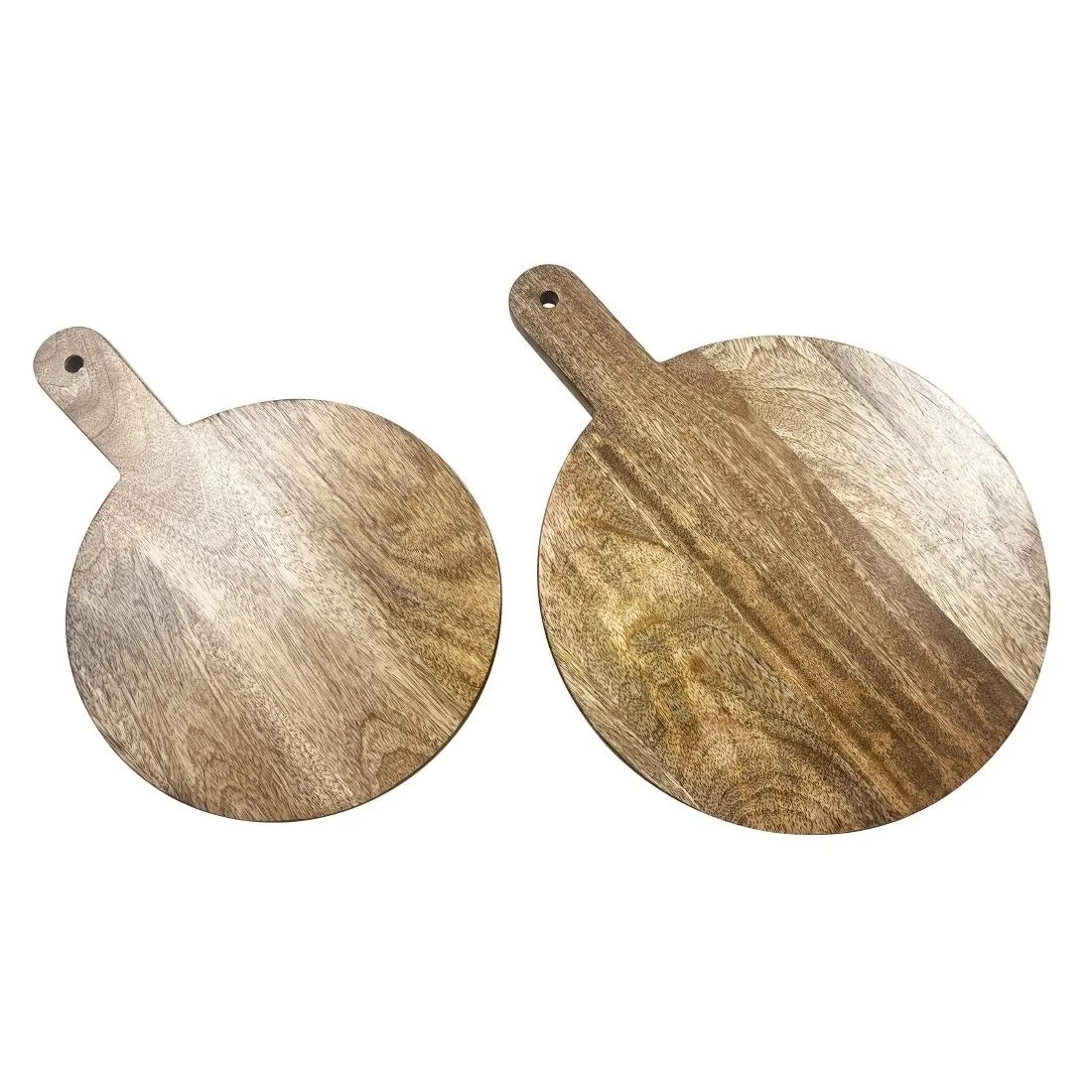 Olympia Round Handled Display Stand Mango Wood with Metal Legs 400x300x80mm - Image 9