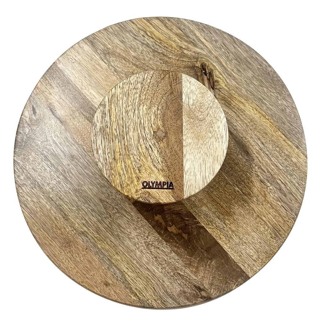Olympia Cake Stand Mango Wood 330x120mm - Image 5