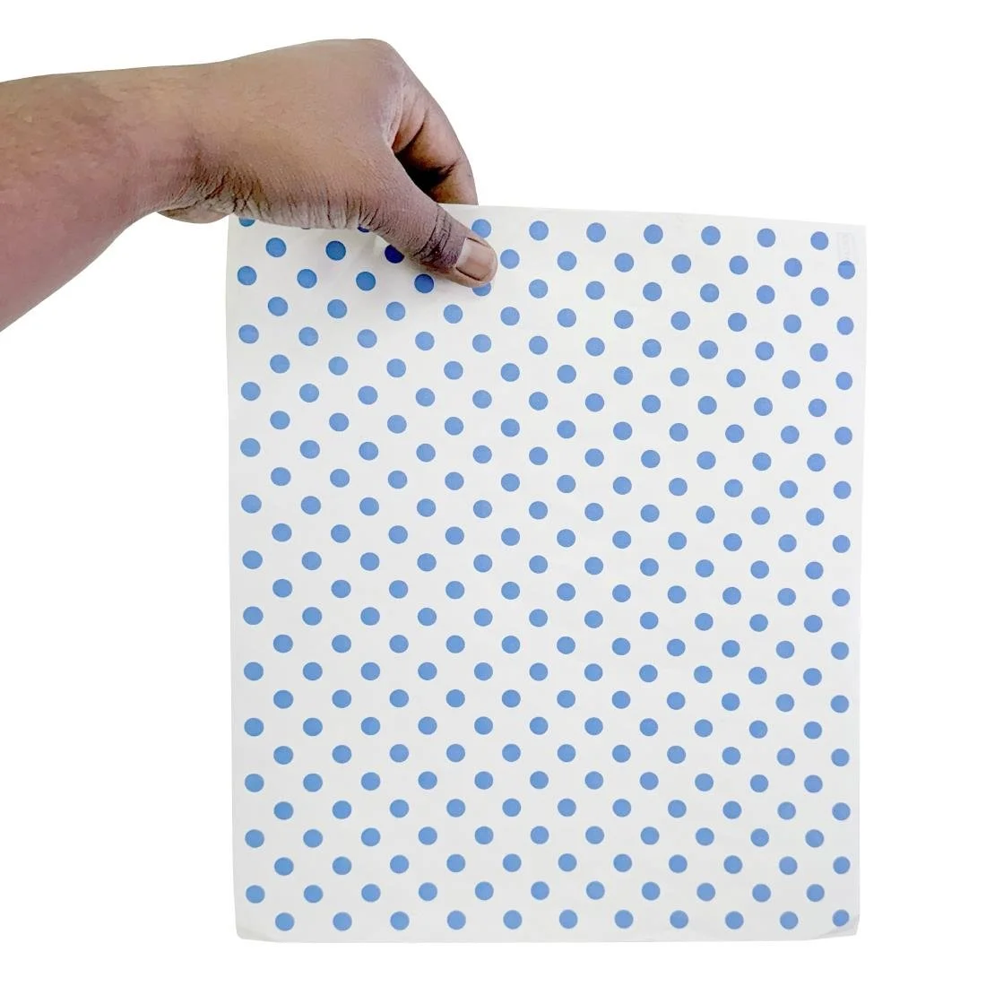 Fiesta Compostable Burger Wraps Blue Dot 250x200mm (200 Pack) - Image 3