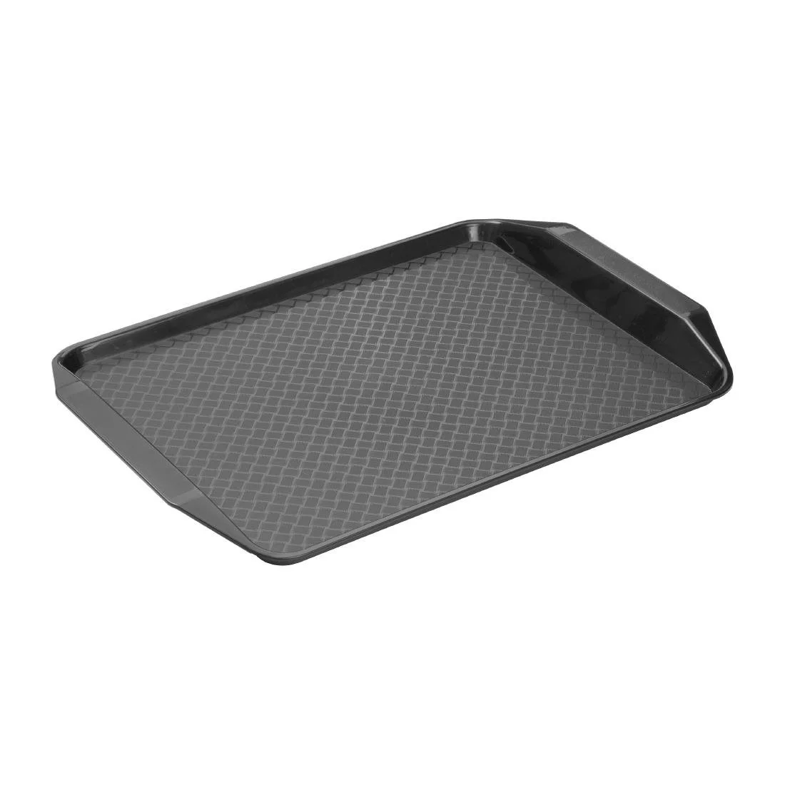 Olympia Kristallon Handled Fast Food Tray Black 435x305mm - Image 1