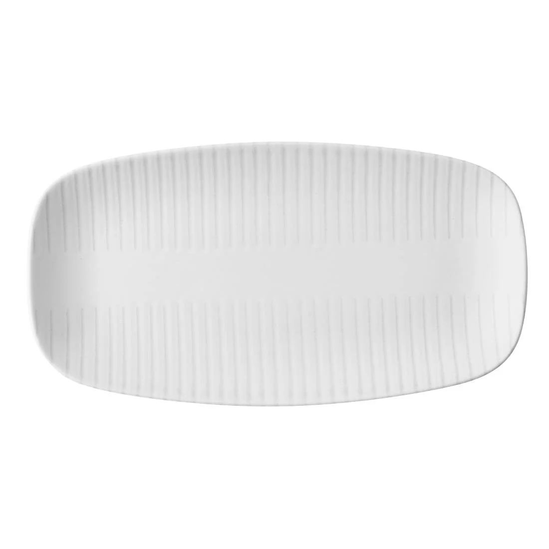 Churchill Era Grey Chef's Oblong Plates 350x187mm (6 Pack) - Image 1