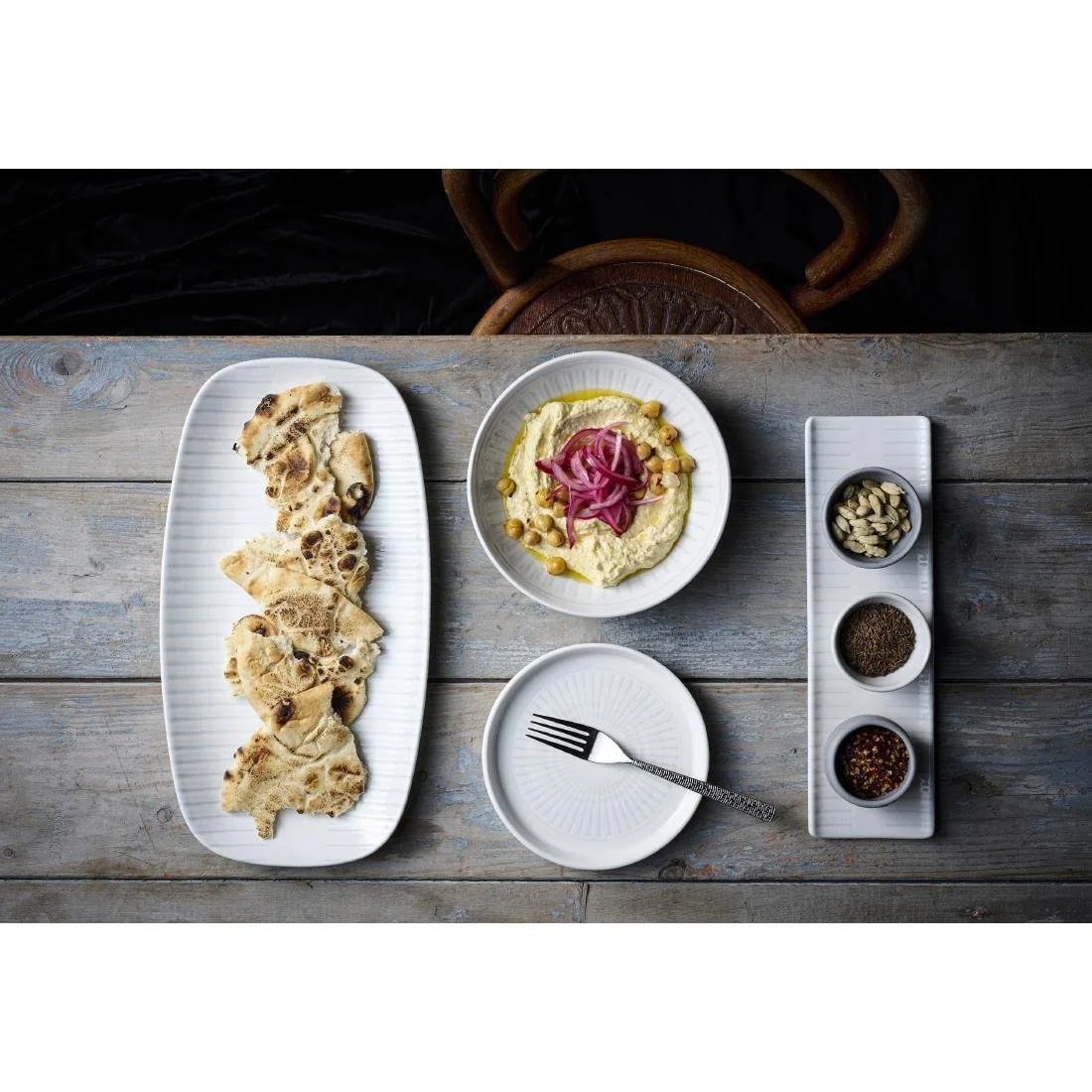 Churchill Era Grey Oblong Plates 300x90mm (6 Pack) - Image 3