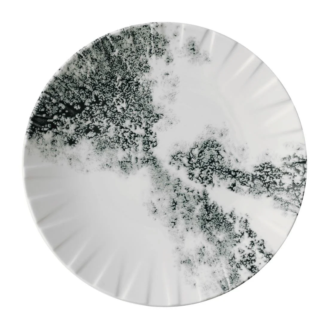 Churchill Smoke Black Coupe Plates 273mm (6 Pack) - Image 1