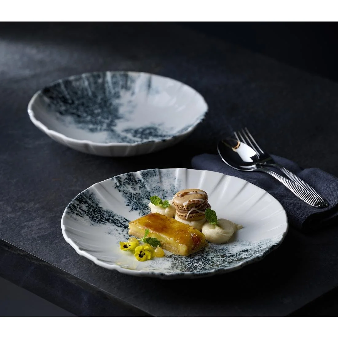 Churchill Smoke Black Coupe Plates 237mm (6 Pack) - Image 6