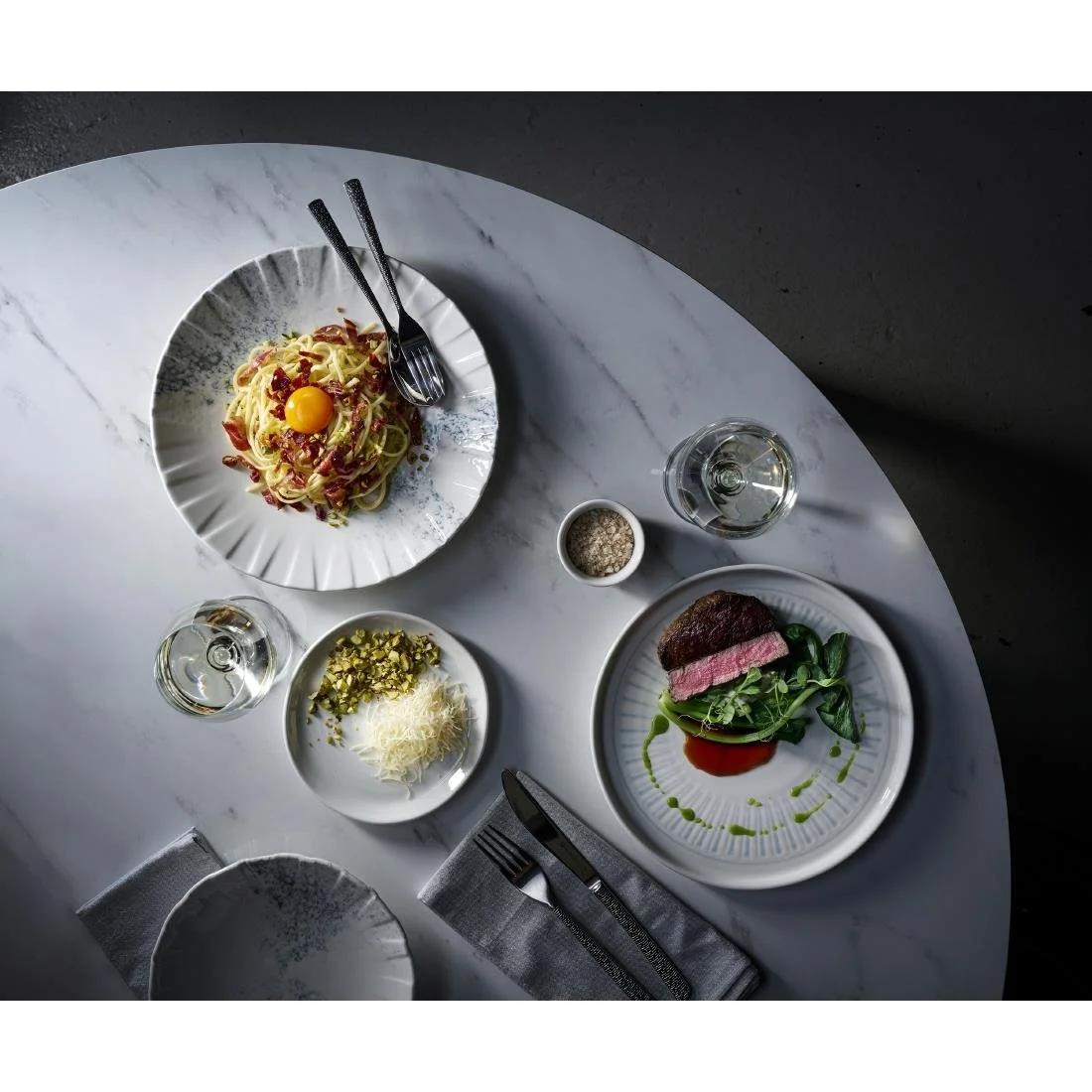 Churchill Smoke Grey Coupe Plates 273mm (6 Pack) - Image 3