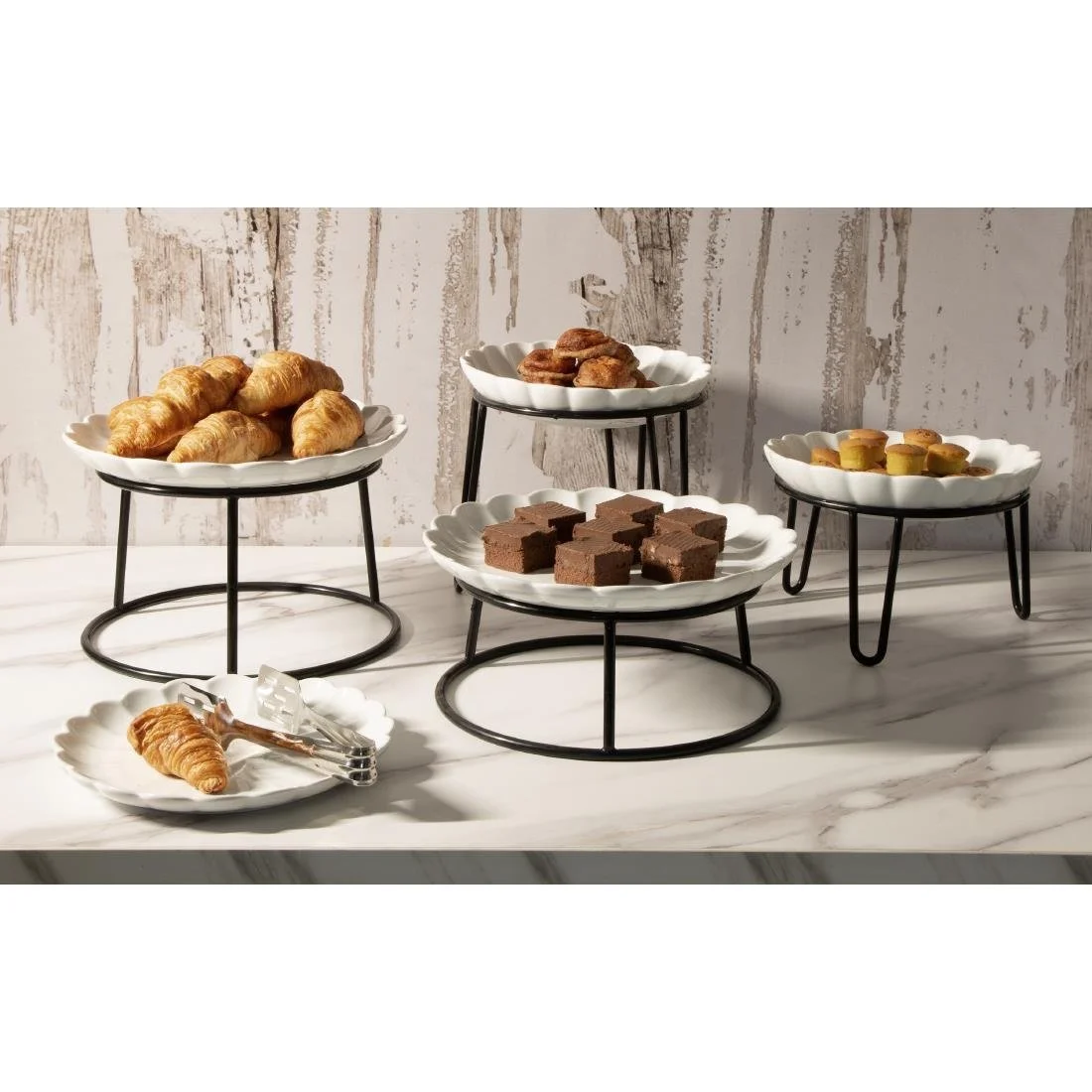 Olympia Non-Slip Riser Round Multi Black Wire 230x260x150mm - Image 10