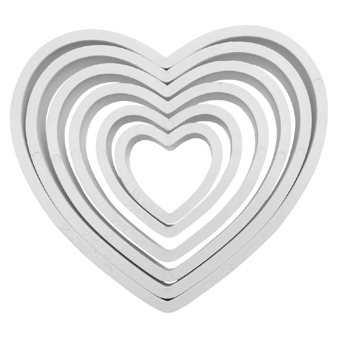 PME Classic Heart Shape Cutter (6 Pack) - Image 1