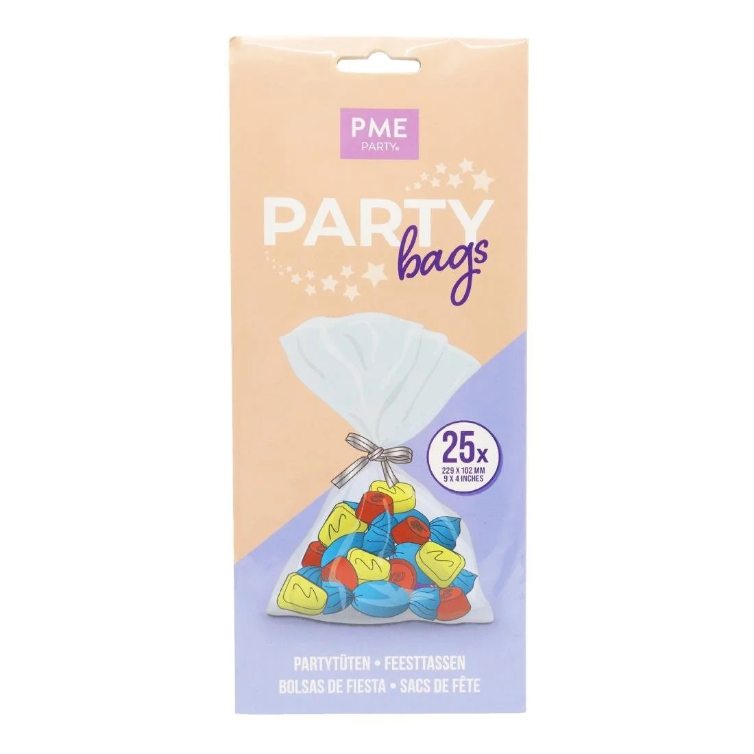PME Party Bags with Silver Ties (25 Pack) - Image 1