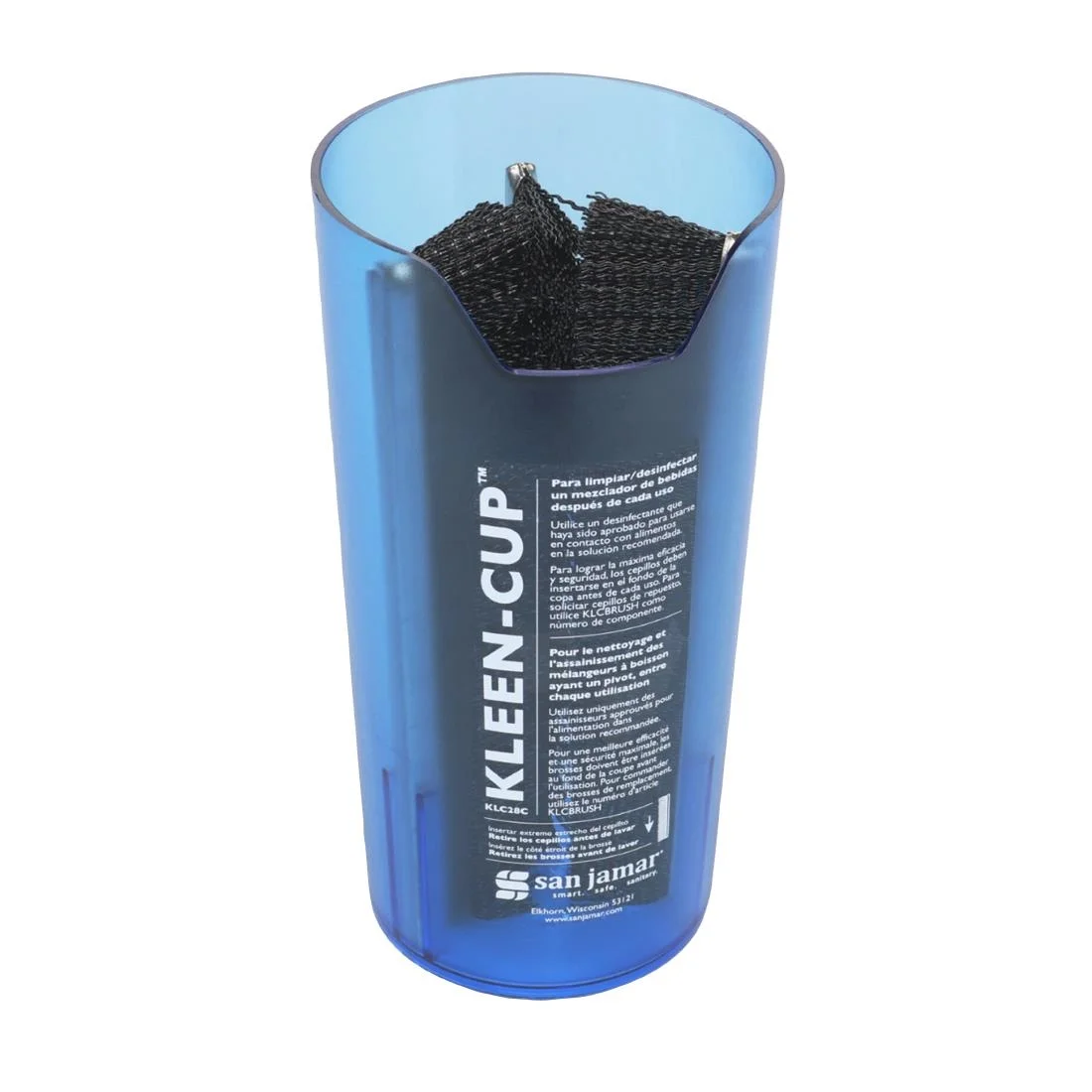 San Jamar Kleen-Cup Spindle Cleaner & Sanitiser - Image 1