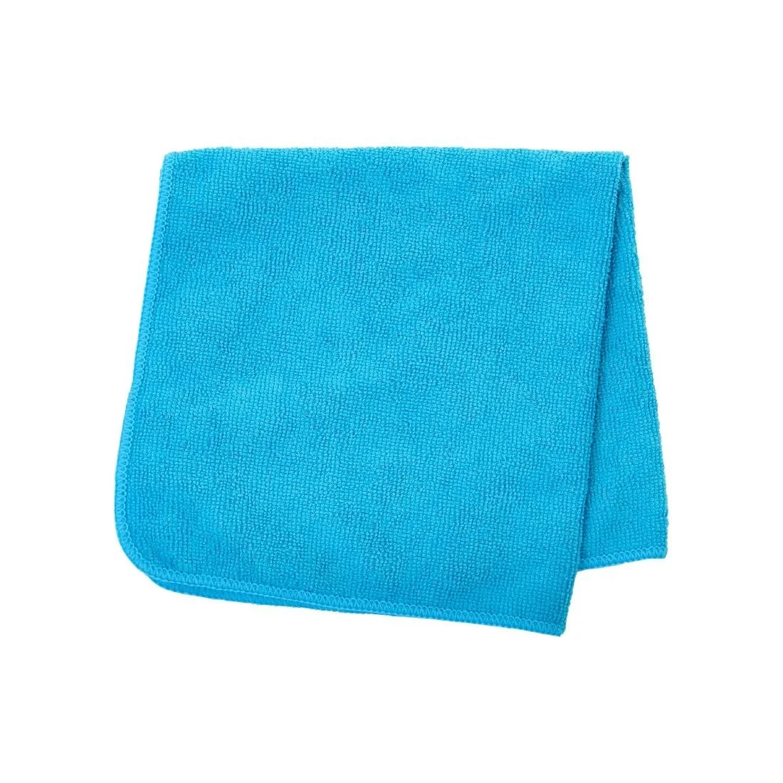 Rubbermaid HYGEN r-40 Recycled Microfibre Cloths 400x400mm Blue (24 Pack) - Image 1
