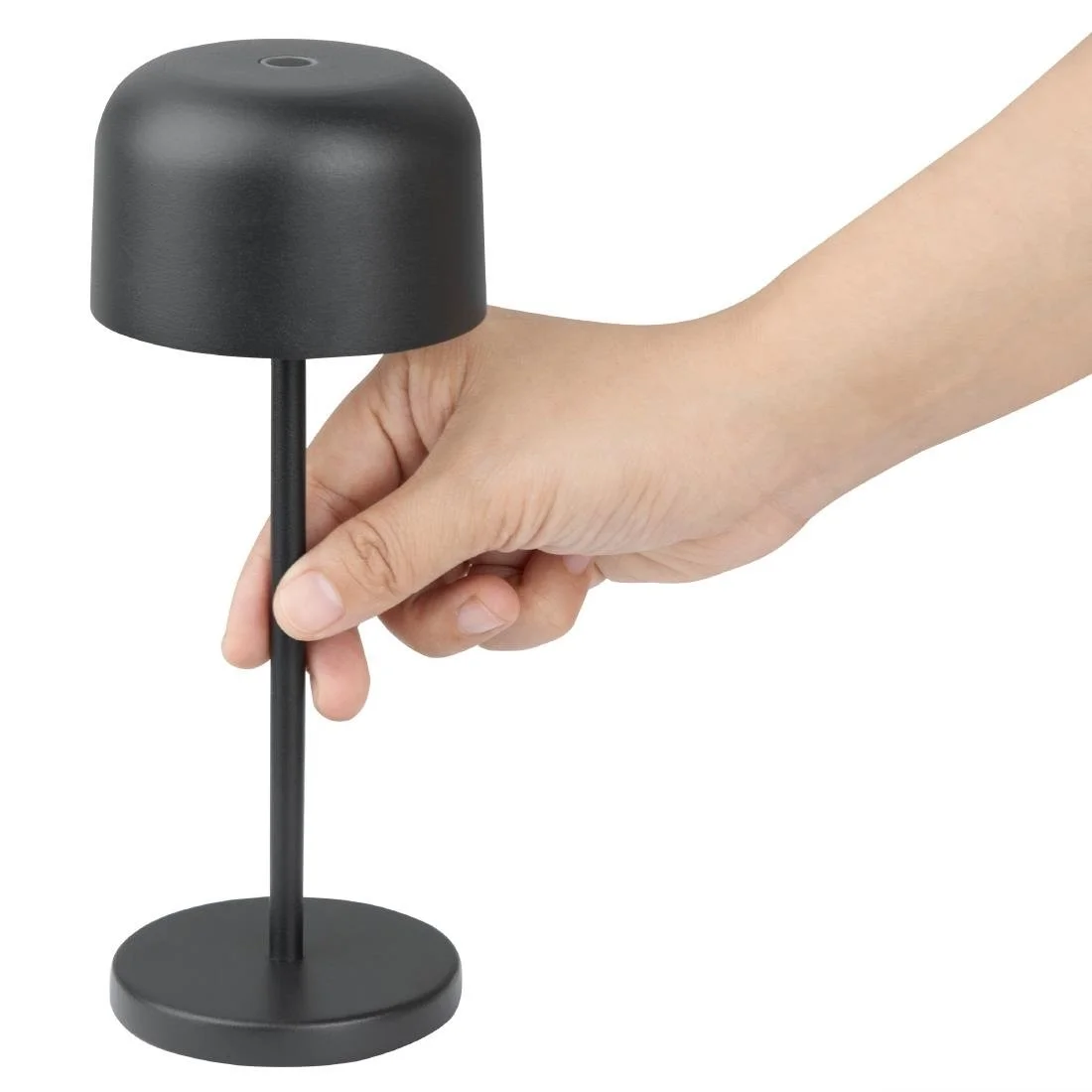 Olympia Siena Table Lamp Round Dome Black 200mm - Image 5
