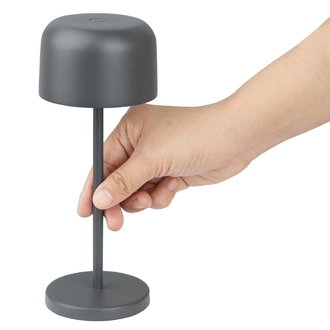 Olympia Siena Table Lamp Round Dome Grey 200mm - Image 5