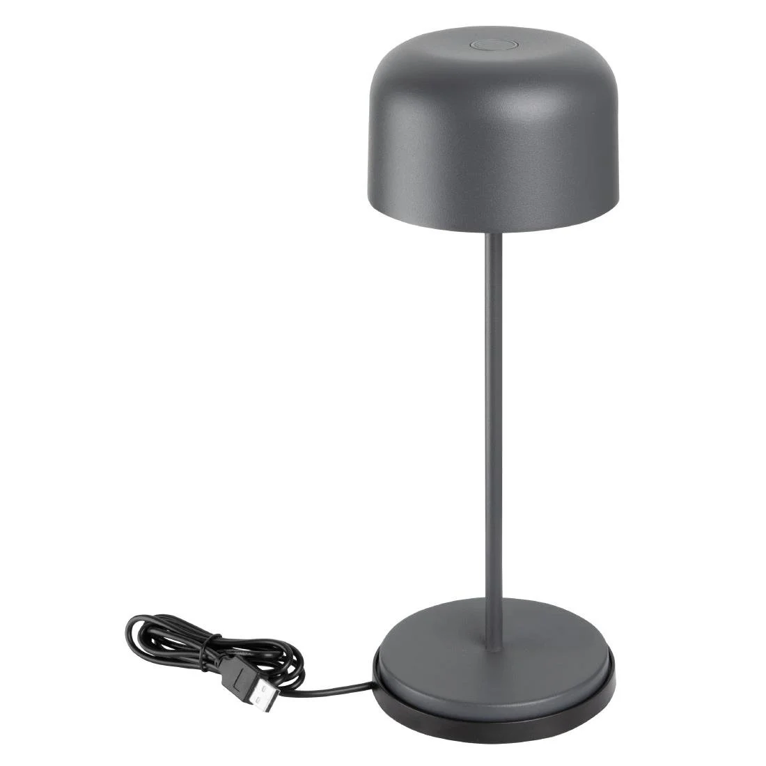 Olympia Siena Table Lamp Round Dome Grey 300mm - Image 2