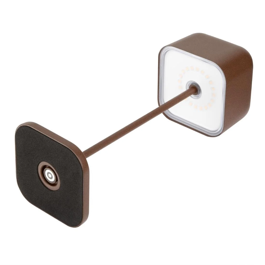 Olympia Lucca Table Lamp Squared Dome Chestnut 300mm - Image 3