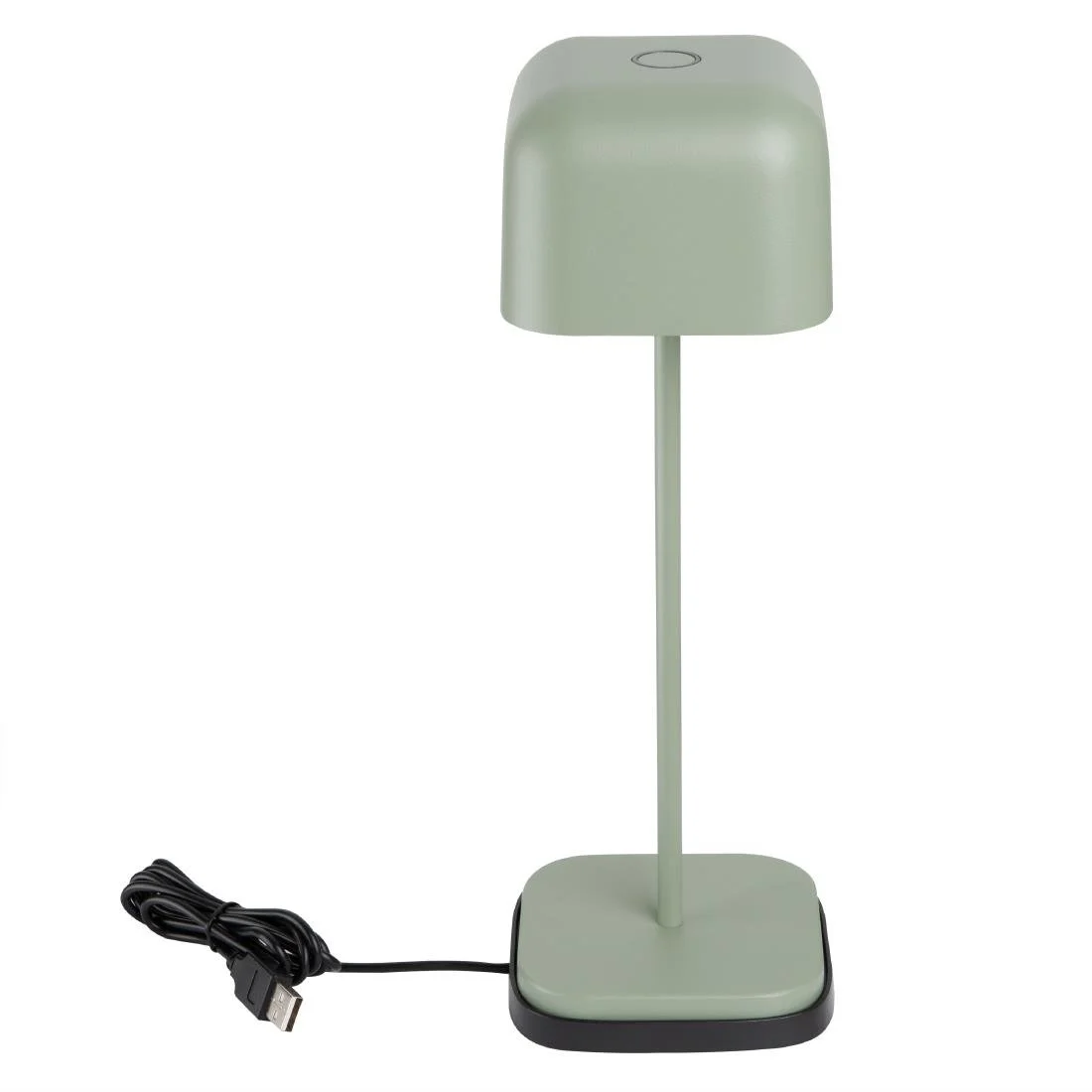 Olympia Lucca Table Lamp Squared Dome Sage 300mm - Image 4