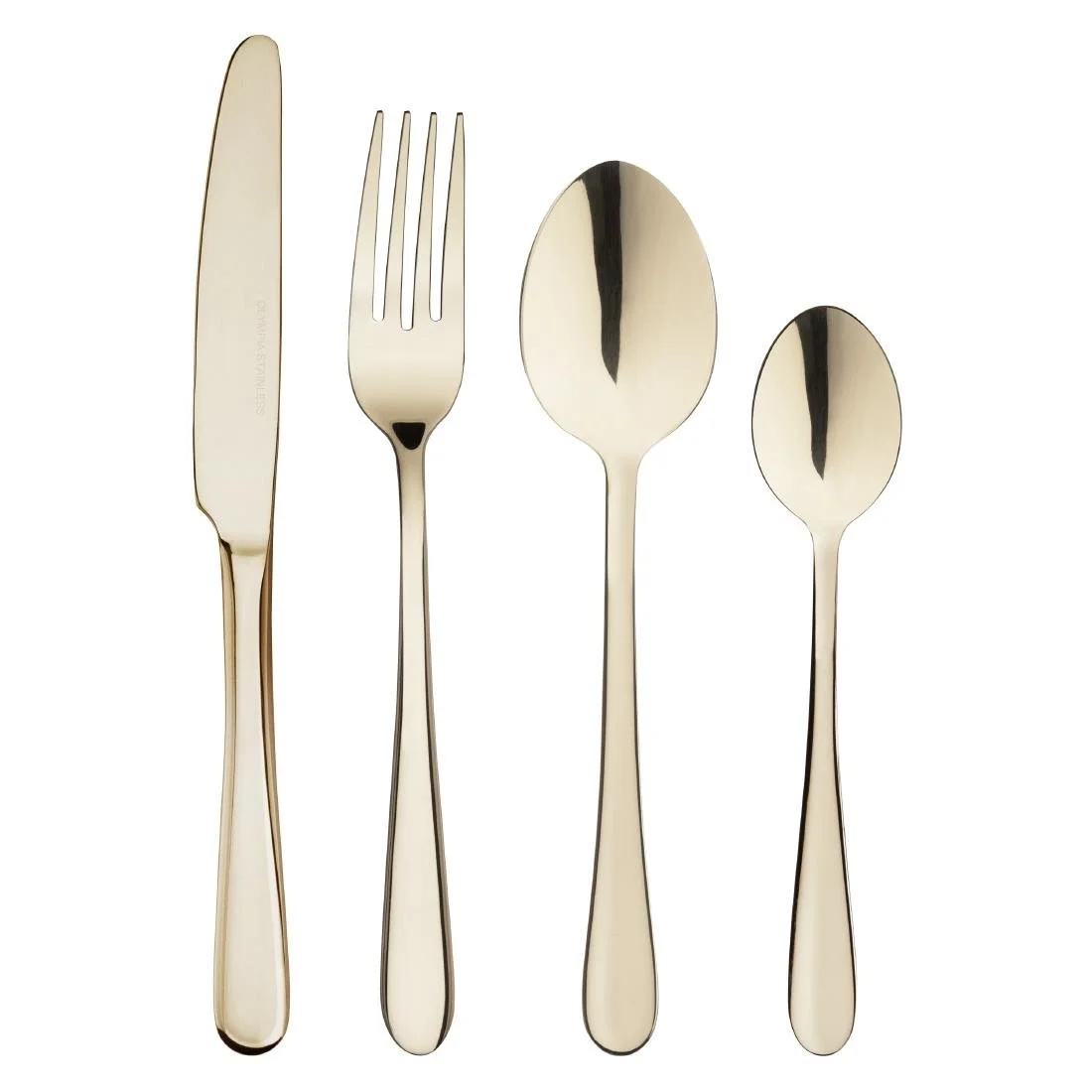 Olympia Buckingham Teaspoons Champagne Gold (12 Pack) - Image 5
