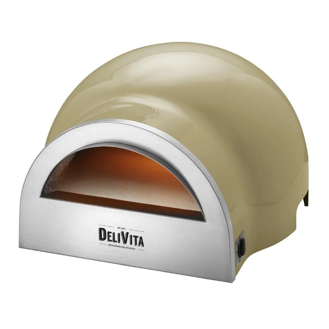 Delivita Dual Fuel Gas Pizza Oven Olive Green - Image 1