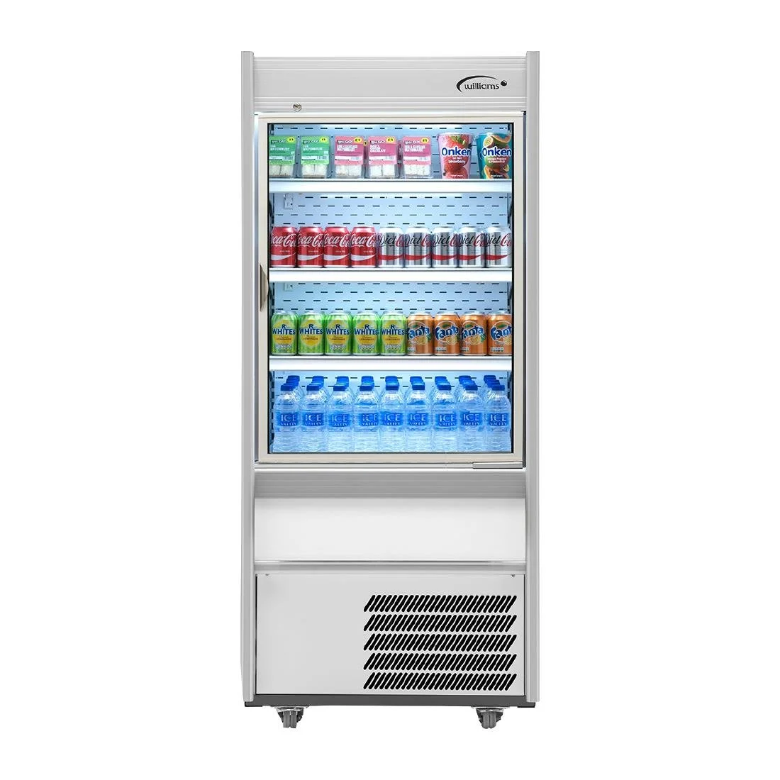 Williams Slimline Gem Multideck Fridge with Hinged Door White