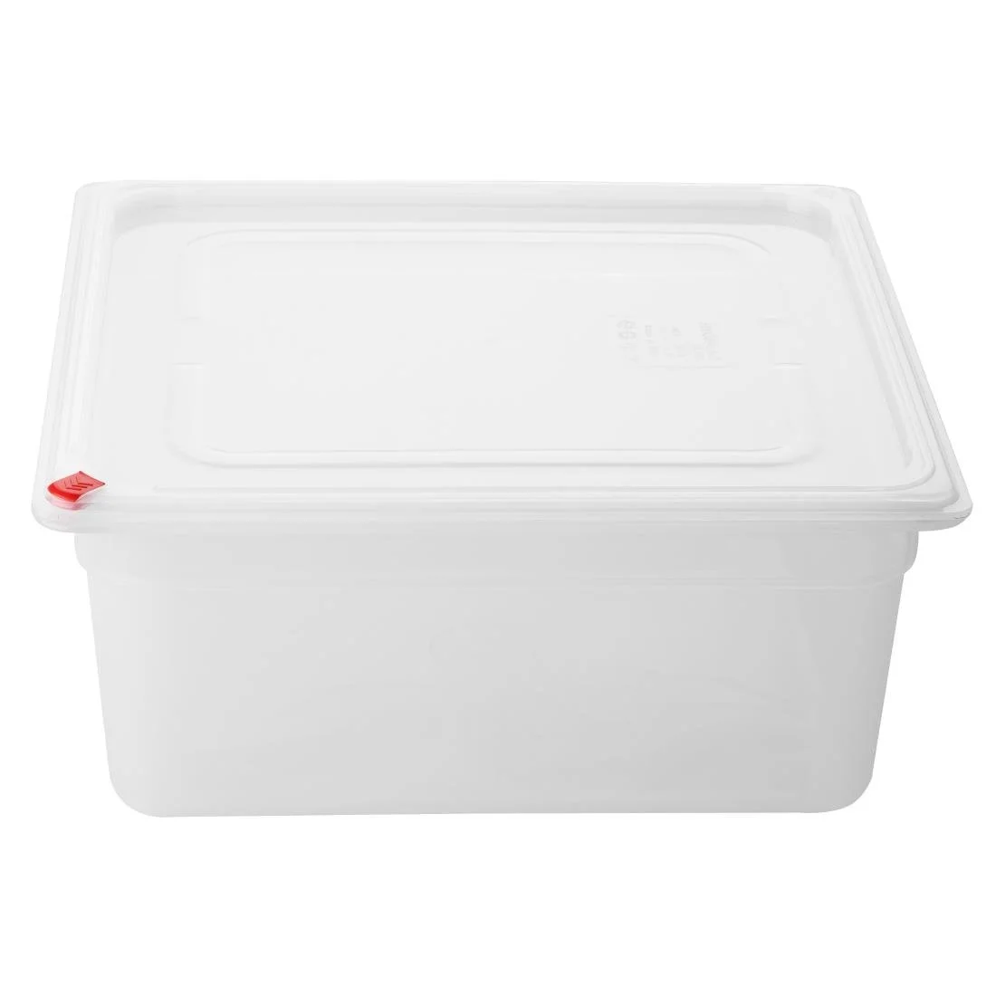 Hygiplas Click PP GN Container 2/3 with Lid & 7 Colour Clips 150mm 12Ltr (4 Pack) - Image 1