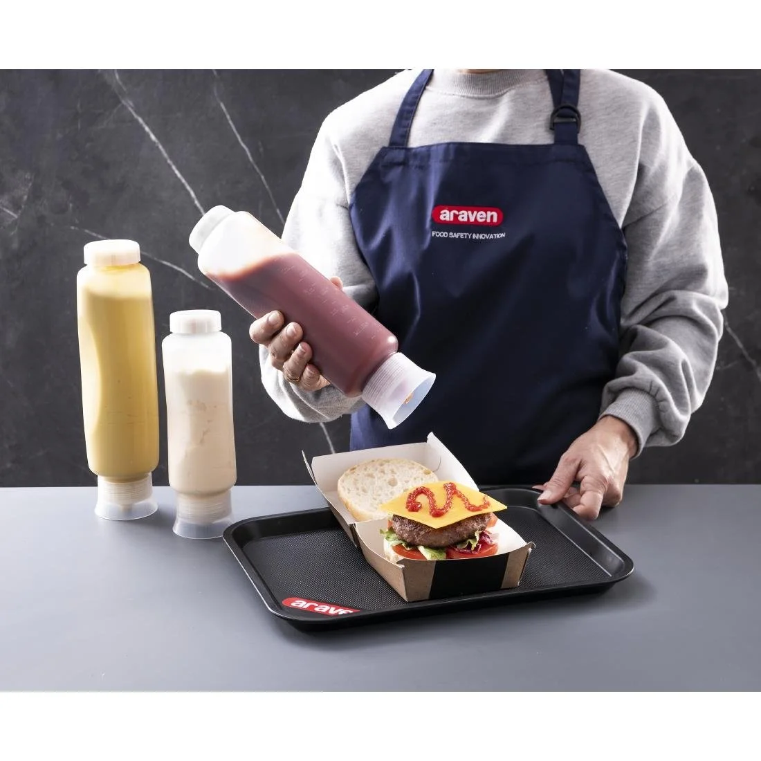 Araven FIFO Fast Sauce Bottle 15oz - Image 2