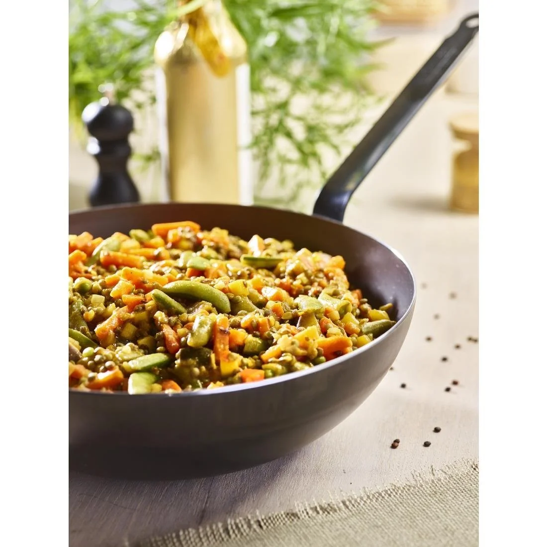 De Buyer Mineral B Wok Steel Blue Carbon 32cm - Image 3