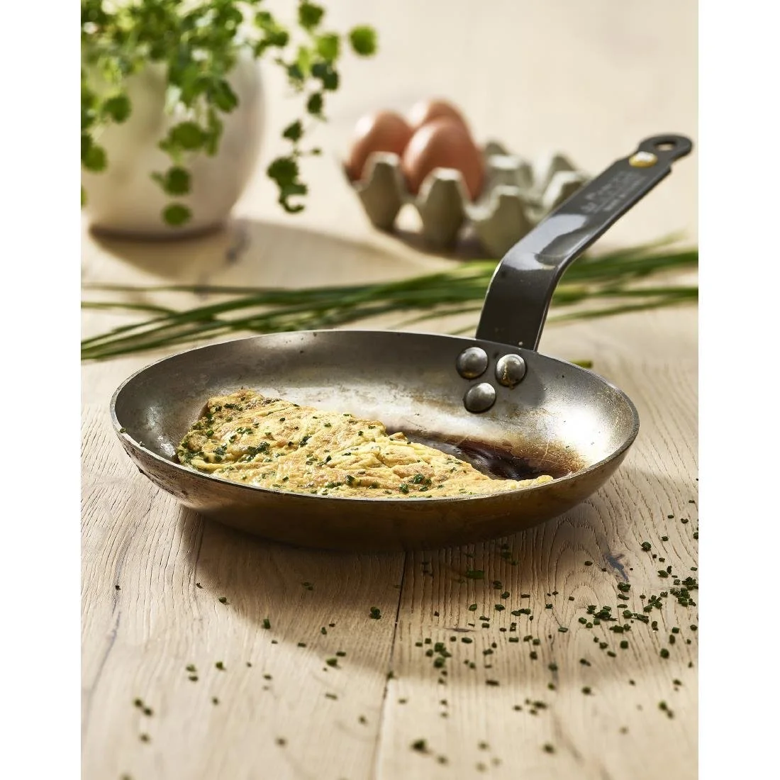 De Buyer Mineral B Omelette Frying Pan 20cm - Image 3