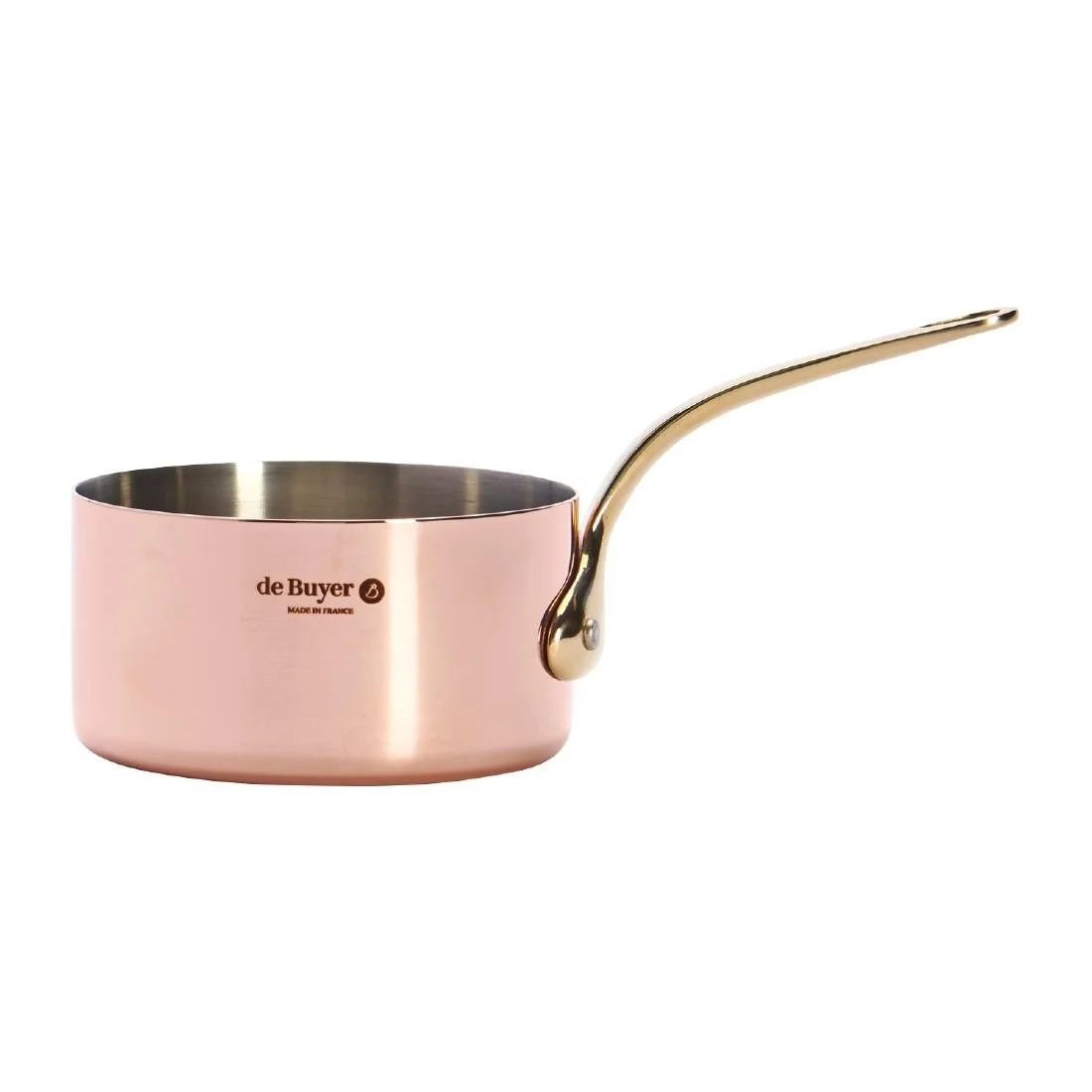 De Buyer Inocuivre Mini Saucepan with Brass Handle 10cm - Image 3