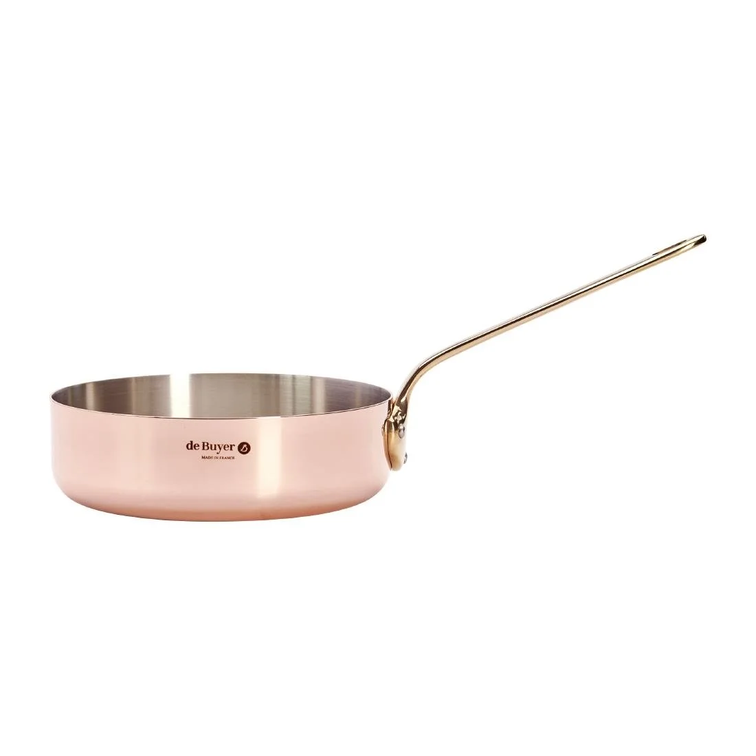 De Buyer Inocuivre Saute Pan Brass 20cm - Image 1