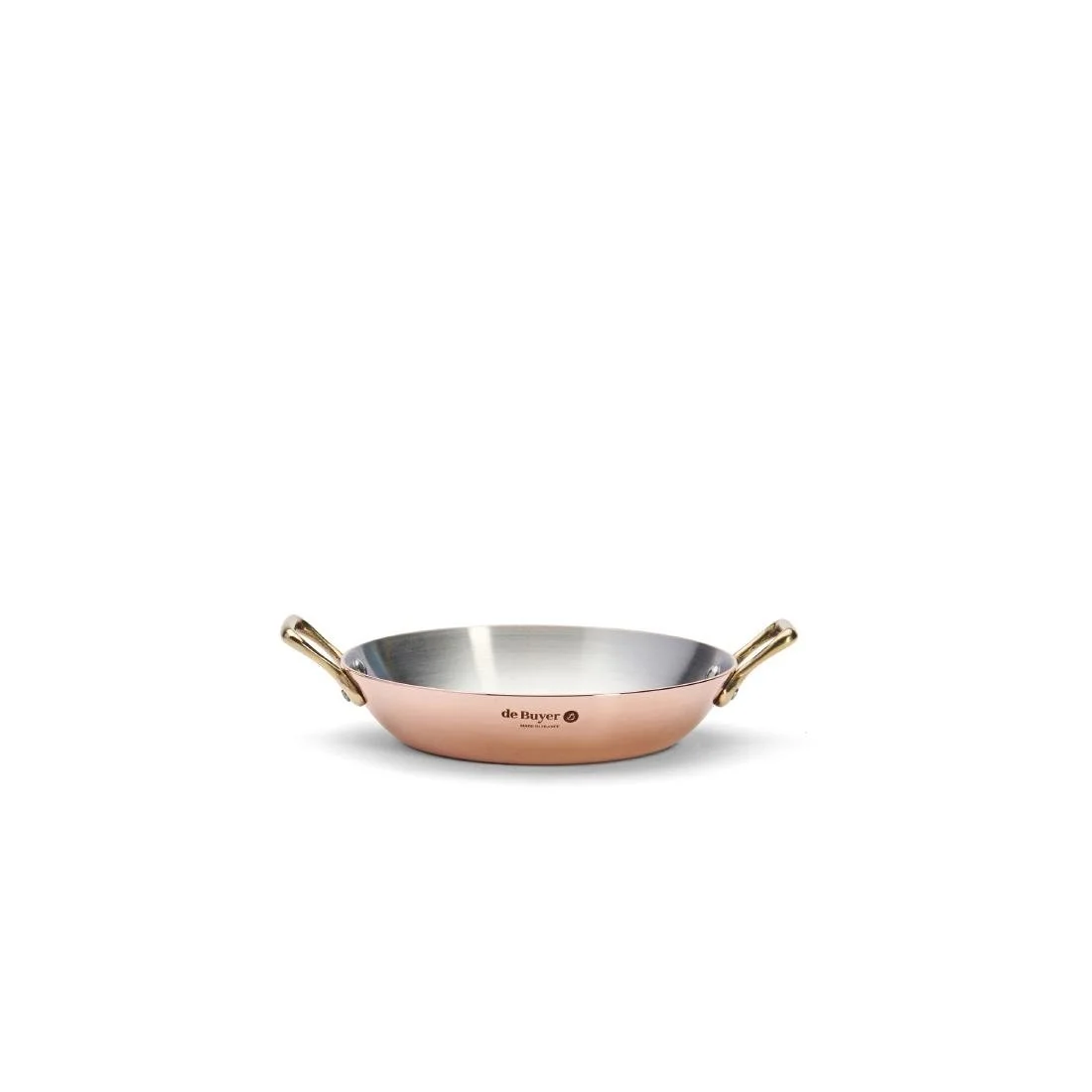 De Buyer Inocuivre Round Dish with Brass Handles 16cm - Image 7
