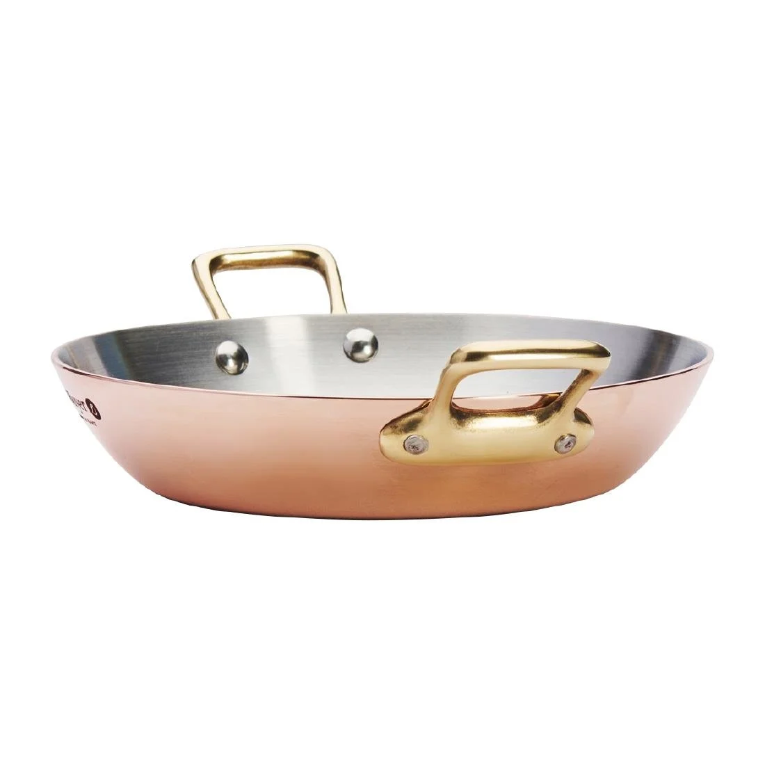 De Buyer Inocuivre Round Dish with Brass Handles 16cm - Image 10