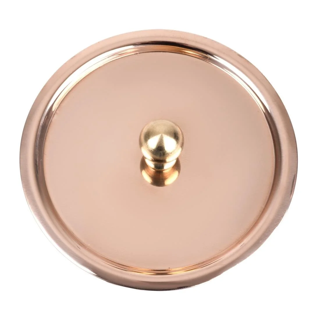De Buyer Inocuivre Lid with Brass Handle 9cm - Image 1