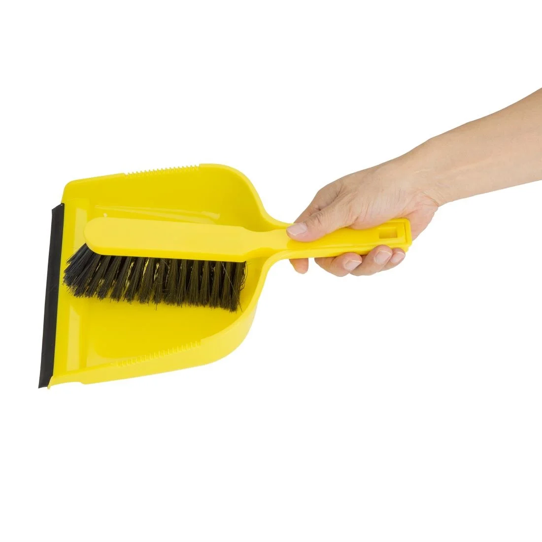 Jantex Dustpan & Brush Set - Yellow - Image 4
