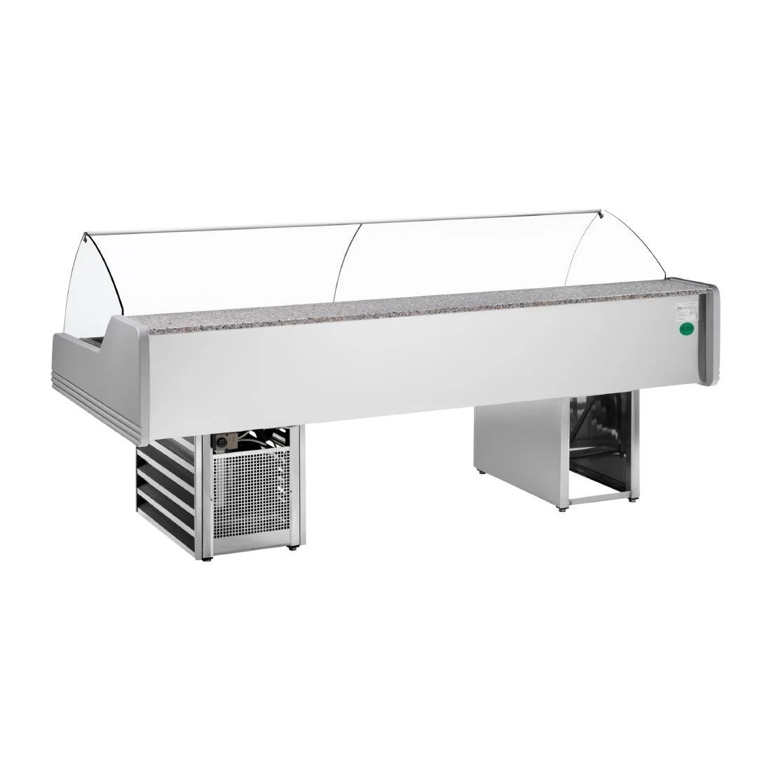 Zoin Saigon Fish Counter Grey with Azure Trim SG150PSSGGA - Image 2