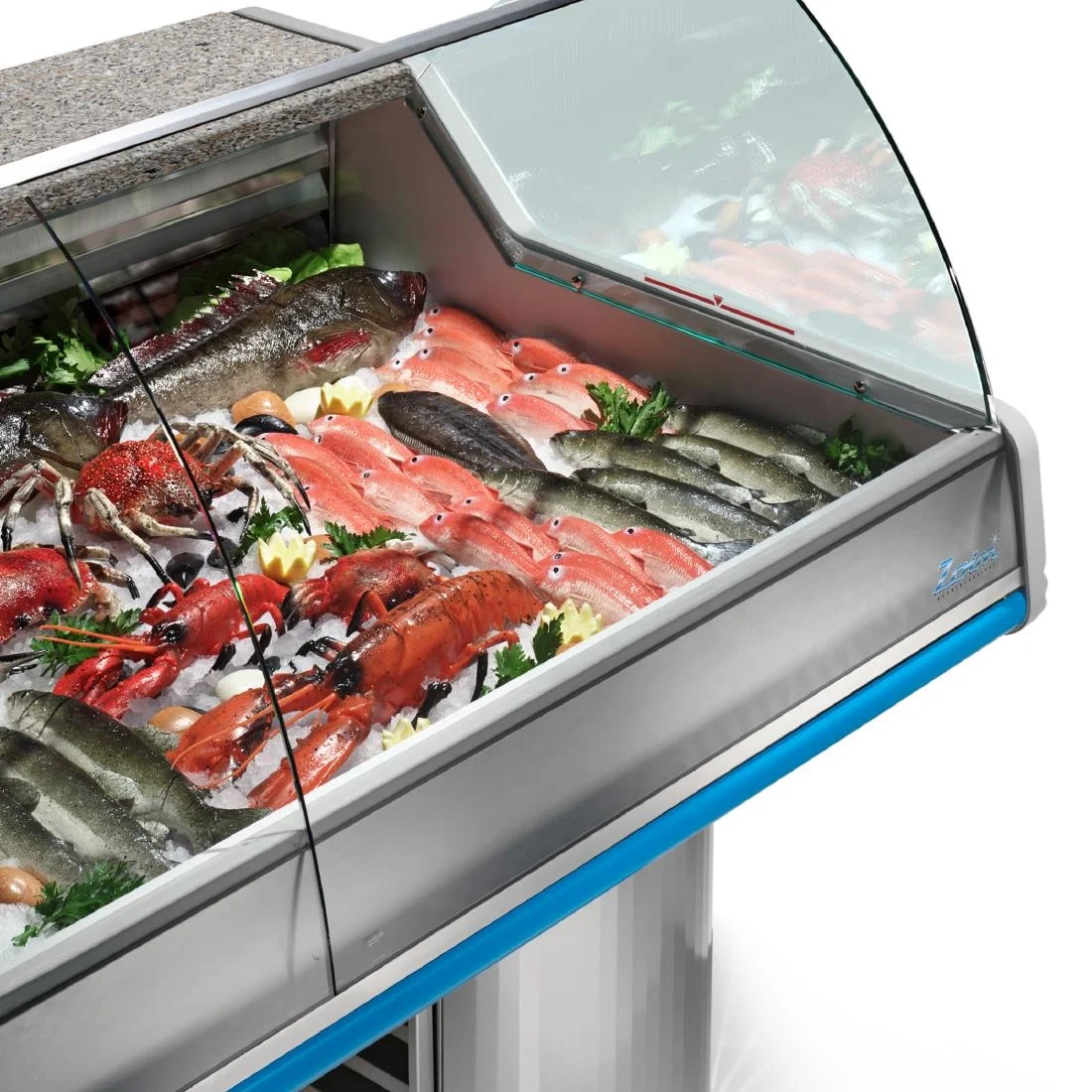 Zoin Saigon Fish Counter Grey with Azure Trim SG150PSSGGA - Image 3