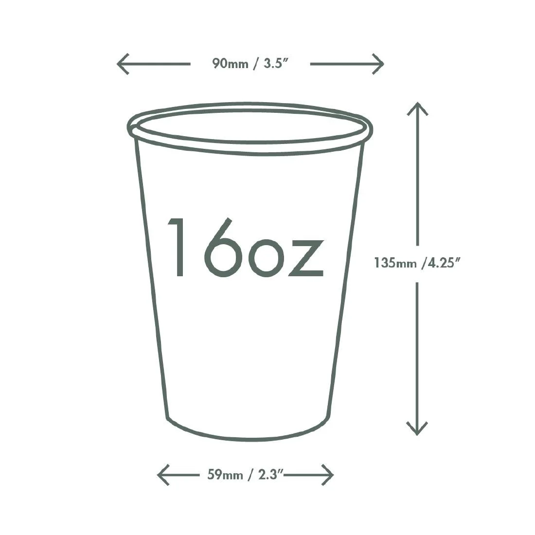 Vegware Paper Cold Cups 89-Series 16oz/400ml (1000 Pack) - Image 3