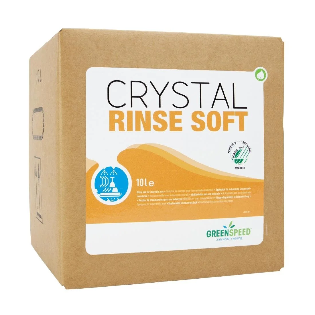 Greenspeed Crystal Rinse Soft Dishwash Rinse Aid Bag-in-Box 10Ltr - Image 1
