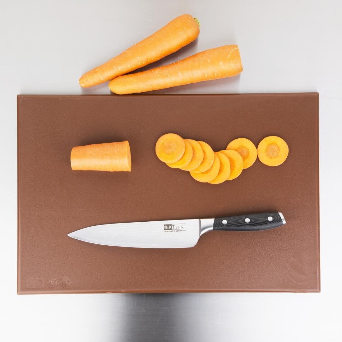 Hygiplas High Density Brown Chopping Board Standard
