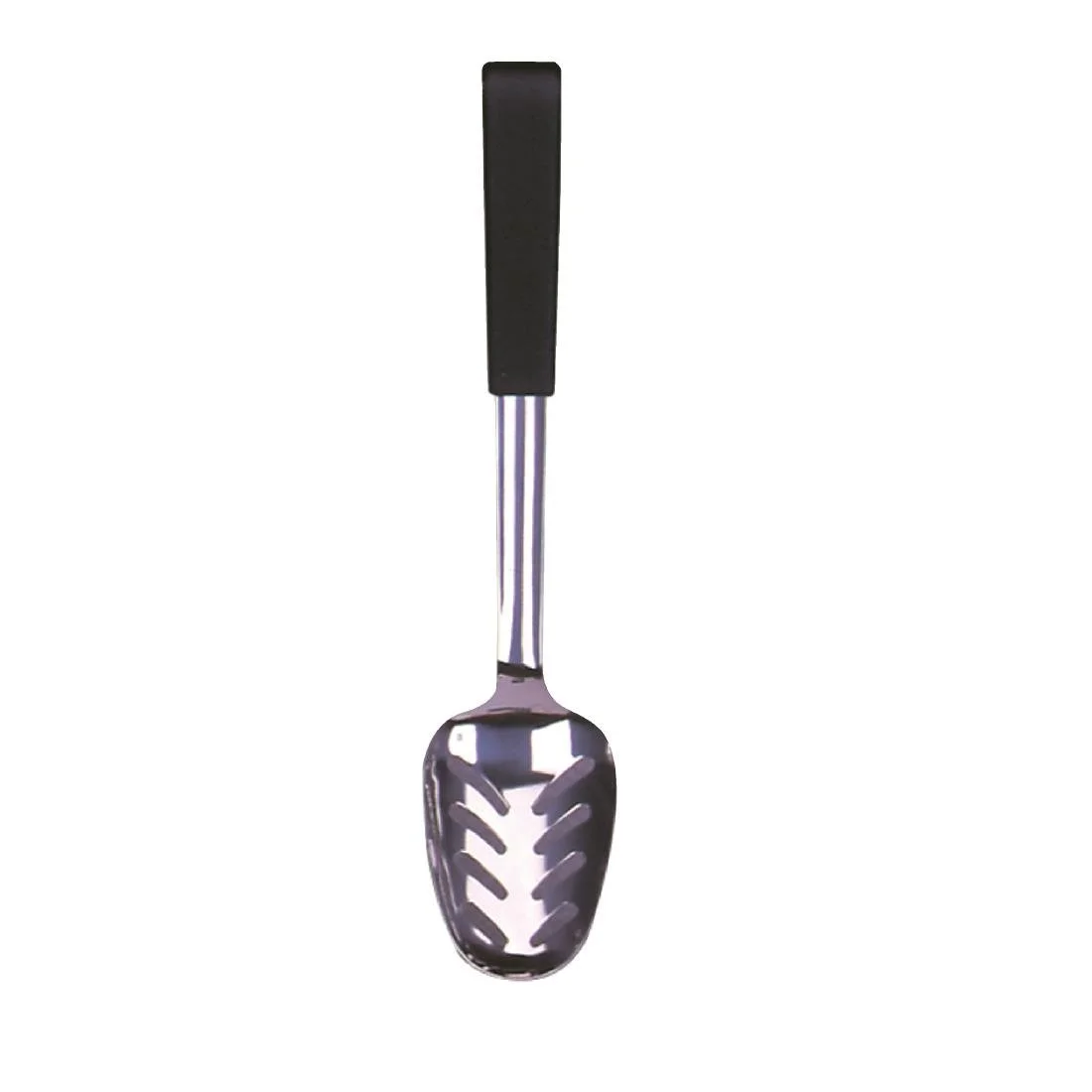Mermaid Le Buffet Black Handled Serving Spoon Perforated 240mm - Image 2