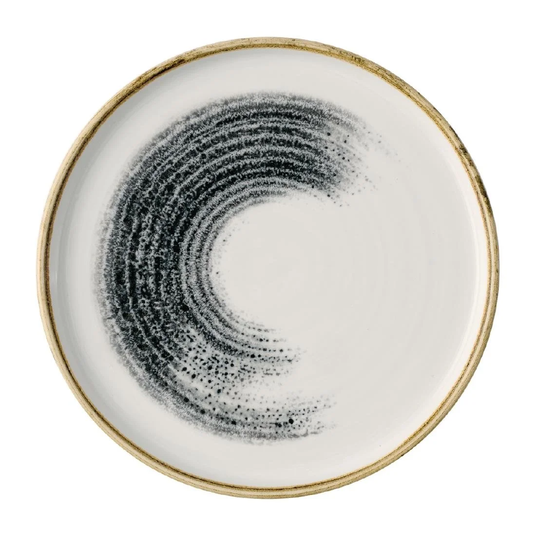 Churchill Homespun Accents Black Walled Plates 217mm (6 Pack) - Image 1